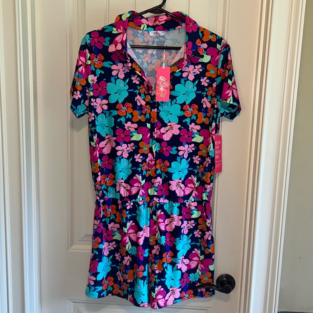 Aryeh polo romper NWT size L